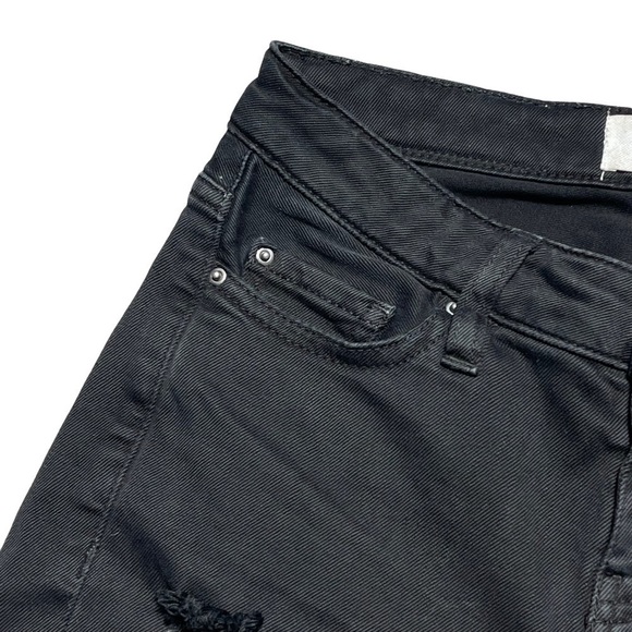 Iro Black Distressed Jarod Denim Skinny Jeans 25 - Picture 3 of 9